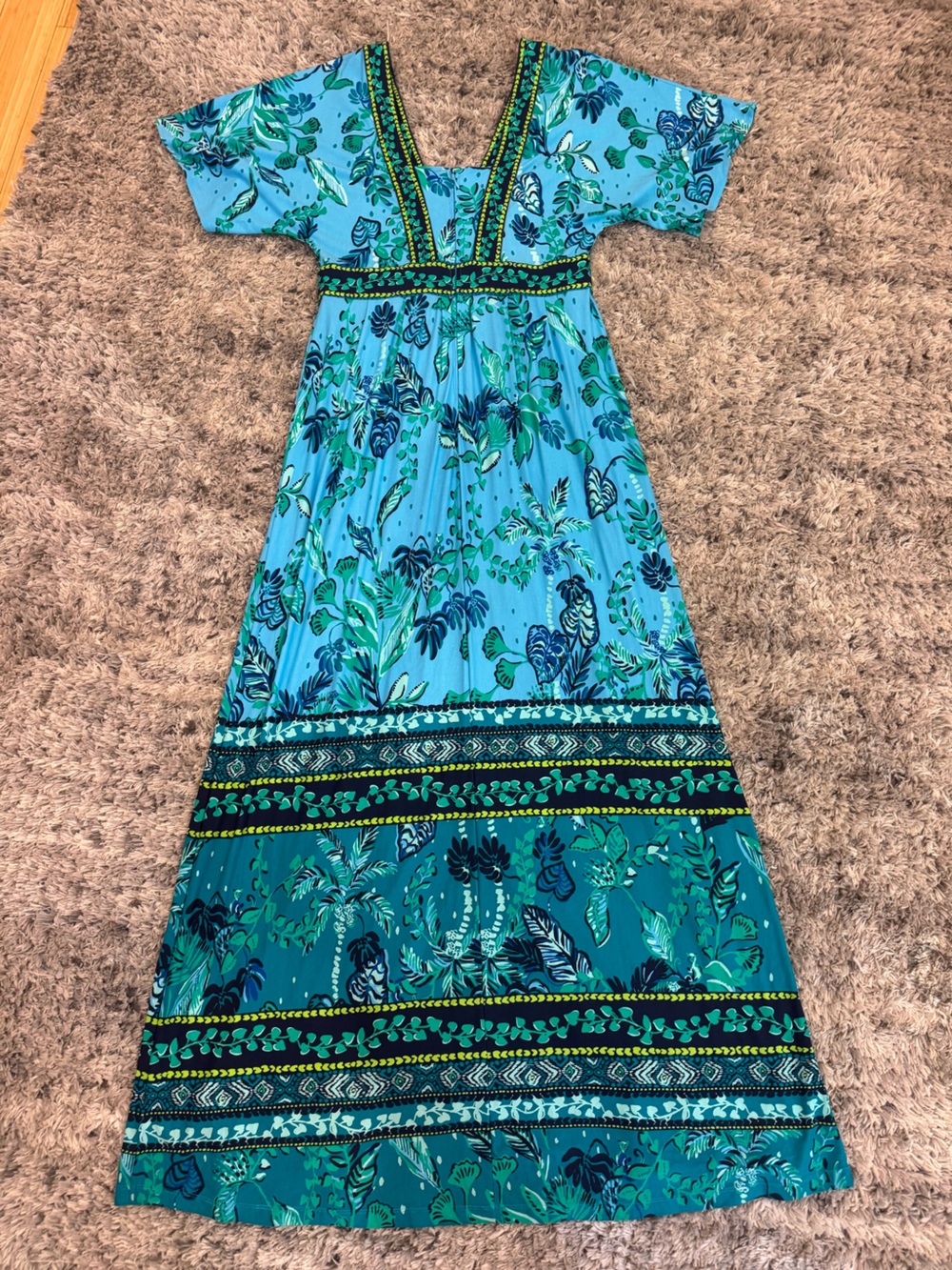 Lilly Pulitzer Navy Patterned Dress - Picture 2 of 6